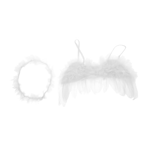 ULTECHNOVO 1 Satz Babyflügel-Set Engel-Babykostüm Engelskostüm für Mädchen Engel Kostüm Engelsflügel für Kleinkinder Engel-Stirnband Engelsflügel Kostüm Eisendraht Weiß ULTECHNOVO 1 Satz Babyflügel-Set Engel-Babykostüm Engelskostüm für Mädchen Engel Kostüm Engelsflügel für Kleinkinder Engel-Stirnband Engelsflügel Kostüm Eisendraht Weiß von ULTECHNOVO