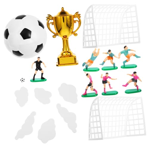 ULTECHNOVO 1 Satz Fußball Themen Tortendeko Set für Geburtstagsfeiern und Sportevents mit Figuren Fußball Pokal und Eva Wolken für Kreative Kuchendekorationen für Jungen ULTECHNOVO 1 Satz Fußball Themen Tortendeko Set für Geburtstagsfeiern und Sportevents mit Figuren Fußball Pokal und Eva Wolken für Kreative Kuchendekorationen für Jungen von ULTECHNOVO