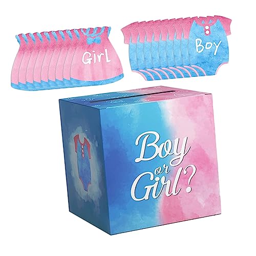 ULTECHNOVO 1 Satz Geschlechtsenthüllungs Voting Box für Junge Mädchen Dekoration für Gender Reveal Party Sichere und Praktische Verwendung Süßes Design Ansprechenden Farben eine Festliche ULTECHNOVO 1 Satz Geschlechtsenthüllungs Voting Box für Junge Mädchen Dekoration für Gender Reveal Party Sichere und Praktische Verwendung Süßes Design Ansprechenden Farben eine Festliche von ULTECHNOVO