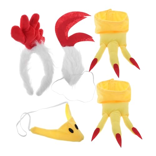 ULTECHNOVO 1 Satz Hahn-Anziehset lustig Küken-Stirnband Hühnerstirnband und Schnabel Küken-Festival-Stirnband Kind Karnevalskopfschmuck für Damen karneval kopfschmuck Stoff ULTECHNOVO 1 Satz Hahn-Anziehset lustig Küken-Stirnband Hühnerstirnband und Schnabel Küken-Festival-Stirnband Kind Karnevalskopfschmuck für Damen karneval kopfschmuck Stoff von ULTECHNOVO