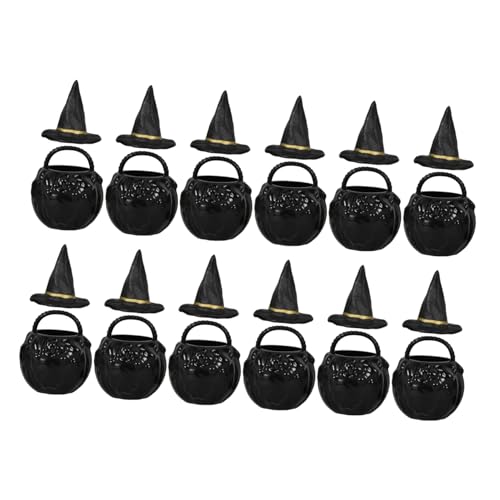 ULTECHNOVO 1 Satz Halloween Miniatur Cauldron mit Hexenhut Teiliges für DIY Dekoration für Halloween Partys und Mini Häuser aus Robustem Gefertigt ULTECHNOVO 1 Satz Halloween Miniatur Cauldron mit Hexenhut Teiliges für DIY Dekoration für Halloween Partys und Mini Häuser aus Robustem Gefertigt von ULTECHNOVO