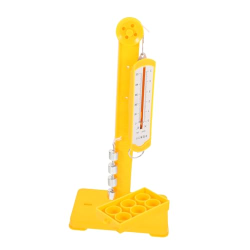 ULTECHNOVO 1 Satz Hebelscheibe -Set Physik experimente Riemenscheibenhalter Experimentierkasten Physik DIY-Modellbausatz für Physikexperimente Flaschenzüge mit Halter Plastik Yellow von ULTECHNOVO