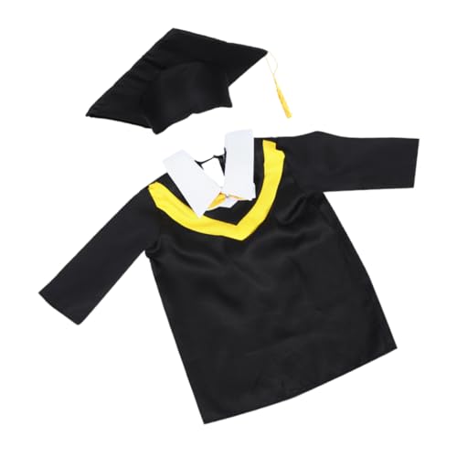 ULTECHNOVO 1 Satz Kleidungshut des Arztes Kindergartenmütze und Kittel Mütze und Kleid für Vorschulmütze und Kleid Mütze und Kittel Vorschule Polyester (Polyester) von ULTECHNOVO