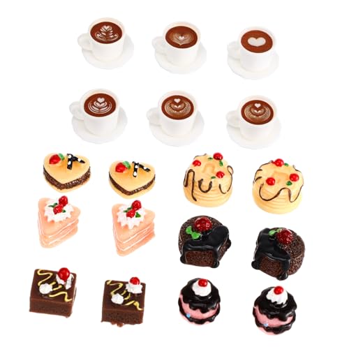 ULTECHNOVO 1 Satz Kuchendekorationen zum Essen und Mini-Essen Party realistisch Puppenhaus-Miniatur-Essen Anzeige dekorative gefälschte Muffins gefälschter Kuchen Harz ULTECHNOVO 1 Satz Kuchendekorationen zum Essen und Mini-Essen Party realistisch Puppenhaus-Miniatur-Essen Anzeige dekorative gefälschte Muffins gefälschter Kuchen Harz von ULTECHNOVO