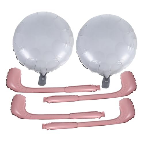 ULTECHNOVO 1 Satz Partyzubehör Sportballondekor Golf-geburtstagsparty-dekorationen Golfballons Partydekorationen Zum Thema Golf Zubehör Für Golfpartys Aufblasbarer Golfball Aluminiumfolie von ULTECHNOVO