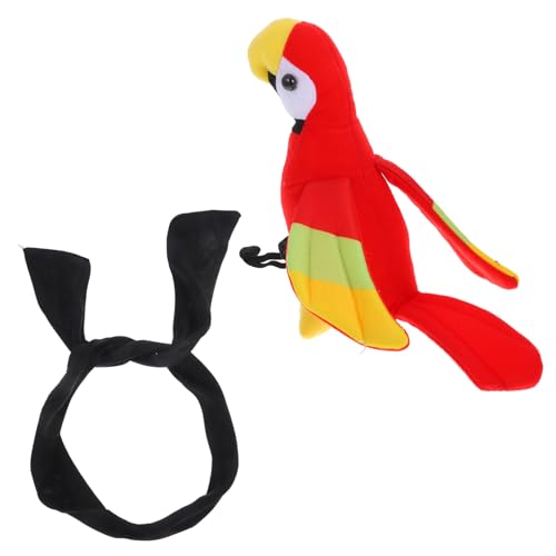 ULTECHNOVO 1 Satz Piratenpapagei Plüsch Schulterzubehör Realistisches Kostüm Accessoire für Halloween und Cosplay Bequeme Elastische für Erwachsene Schwarzem Kopftuch ULTECHNOVO 1 Satz Piratenpapagei Plüsch Schulterzubehör Realistisches Kostüm Accessoire für Halloween und Cosplay Bequeme Elastische für Erwachsene Schwarzem Kopftuch von ULTECHNOVO