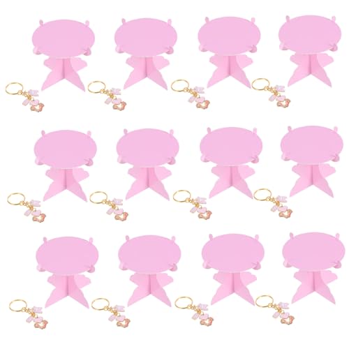 ULTECHNOVO Geschlecht Dusche Decor Mini Cupcake Rack Fußabdruck Schlüsselanhänger Set Party Zubehör Für Gäste von ULTECHNOVO
