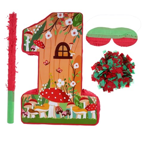 ULTECHNOVO 1 Set Pilz Piñata Pilze Piñata Silvester Piñata Retro Piñata Pilz Partygeschenke Geburtstagszubehör Mit Pilz Thema Kleine Piñata Für Piñata Für Erwachsene Papier von ULTECHNOVO