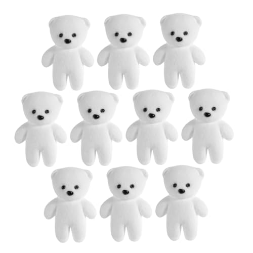ULTECHNOVO 10 Stück Bubble Bear Süßer Miniatur Katzenbär Kleine Bären Geburtstags Minibär Mini Plüschbären Mit Tutus Bär Plüsch Abschlussbär Strumpffüller Stofftier Kleine Puppen von ULTECHNOVO