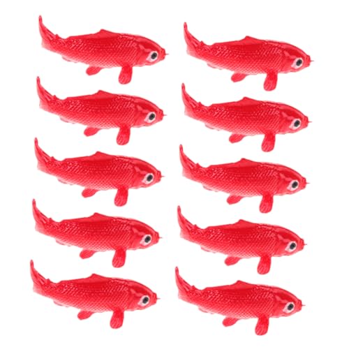 ULTECHNOVO 10 Stück Dekorative Koi-fischfiguren Fischmodellverzierung Mini-Dekoration Für Aquarien Kleine Fischfiguren Fisch-Statue Miniatur-fischstatue Fisch-Modell Rot Harz ULTECHNOVO 10 Stück Dekorative Koi-fischfiguren Fischmodellverzierung Mini-Dekoration Für Aquarien Kleine Fischfiguren Fisch-Statue Miniatur-fischstatue Fisch-Modell Rot Harz von ULTECHNOVO