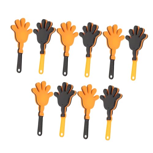 ULTECHNOVO 10 Stück Handklapper aus Kunststoff für Bunte Wiederverwendbare Percussion Clapper als Laute Party Sport-Event Lärmmacher Vielseitiges Mitmach Geburtstag Halloween Fußballfans ULTECHNOVO 10 Stück Handklapper aus Kunststoff für Bunte Wiederverwendbare Percussion Clapper als Laute Party Sport-Event Lärmmacher Vielseitiges Mitmach Geburtstag Halloween Fußballfans von ULTECHNOVO