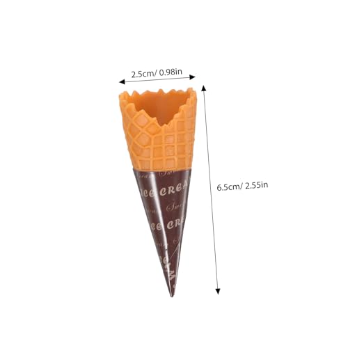 ULTECHNOVO 10 Stück Mini Knusperröhren Requisiten Kühlschrank Mini Eiscreme Foto Requisite Lebensmittel Schlüsselanhänger Kuchentüten Trommelstöcke Eiscreme Miniatur von ULTECHNOVO