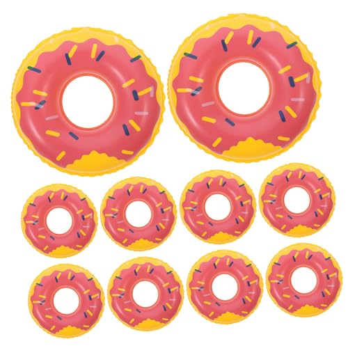 ULTECHNOVO 10 Stück Schwimmring Schwebend Party Für Schwimmen Kind Schwimmer Bad Mini-hausbedarf Mini- -dekore Mini- -Foto-Requisiten Miniatur-hausdekore Mini- -Requisiten PVC von ULTECHNOVO