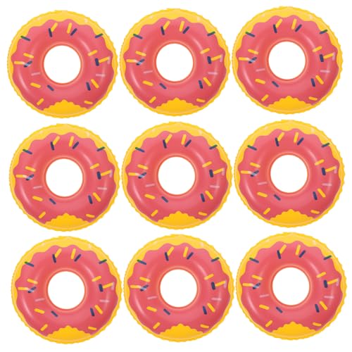 ULTECHNOVO 10 Stück Schwimmring Schwimmer Schwebend Kinderpool Schwimmen Party badewannenspielzeug für Puppenhaus Dekoration Foto -Requisiten Mini-Hausbedarf PVC von ULTECHNOVO