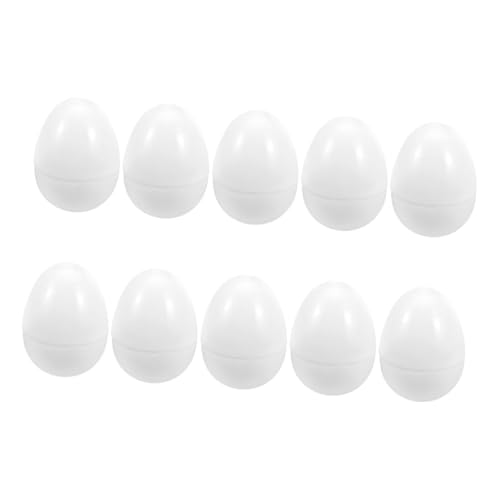 ULTECHNOVO 10 Stück Simulierte Eierdekoration Eier Spiel mit Plastikeiern offene Eier Ostereier aus Plastik Halloween-Eier Plastikeier für Eierspielzeug Leere Eier Weiß ULTECHNOVO 10 Stück Simulierte Eierdekoration Eier Spiel mit Plastikeiern offene Eier Ostereier aus Plastik Halloween-Eier Plastikeier für Eierspielzeug Leere Eier Weiß von ULTECHNOVO