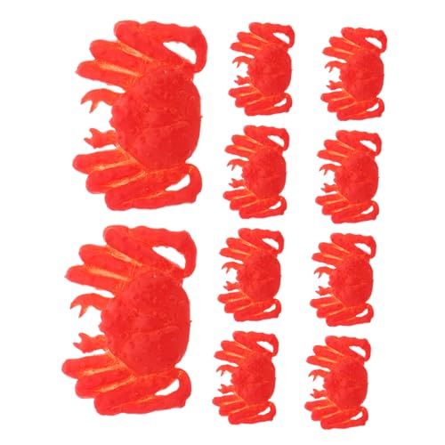 ULTECHNOVO 10 Stück Simulierte Krabbendekoration Meerestierspielzeug für Mini-Krabbe künstliches Meeresfrüchtemodell realistisches Meeresfrüchtemodell gefälschter Hummer Harz rot ULTECHNOVO 10 Stück Simulierte Krabbendekoration Meerestierspielzeug für Mini-Krabbe künstliches Meeresfrüchtemodell realistisches Meeresfrüchtemodell gefälschter Hummer Harz rot von ULTECHNOVO