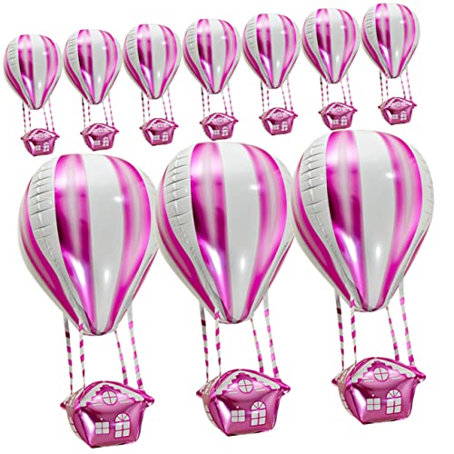 ULTECHNOVO 10 Stück Teiliges Aluminiumfolie Luftballons Hot Air Balloon Design Robuste und Leichte Kindergeburtstagsdeko für Party und Festtagsdekoration ULTECHNOVO 10 Stück Teiliges Aluminiumfolie Luftballons Hot Air Balloon Design Robuste und Leichte Kindergeburtstagsdeko für Party und Festtagsdekoration von ULTECHNOVO