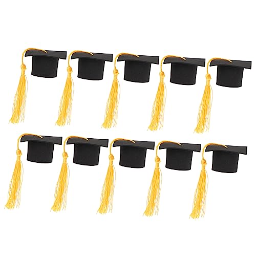 ULTECHNOVO 10 Stück Winzige Abschlusskappen Abschlusshutdekoration Dekoration Der Abschlusstorte Erste Mini-hüte Stolz Abschlusskappendekorationen Senior Gold Yellow Polyester ULTECHNOVO 10 Stück Winzige Abschlusskappen Abschlusshutdekoration Dekoration Der Abschlusstorte Erste Mini-hüte Stolz Abschlusskappendekorationen Senior Gold Yellow Polyester von ULTECHNOVO