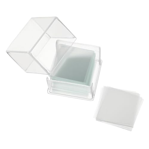 ULTECHNOVO 1000stücke Mikroskop Deckgläser Quadratische Abdeckungen Für Optische Mikroskope Boxen Für Schüler Und Labore von ULTECHNOVO