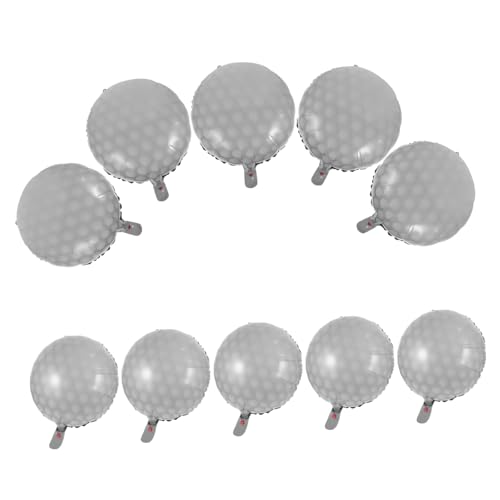 ULTECHNOVO 10Stücke Golfball Luftballons Aluminiumfolie Geburtstagsdekoration Golf Thema Langlebig Für Partys Und Veranstaltungen von ULTECHNOVO