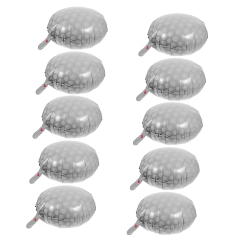 ULTECHNOVO 10Stücke Golfball Luftballons Aluminiumfolie für Geburtstagsfeiern Dekoration für Golf Mottopartys Luftballons für Sportfeiern Leicht Aufzublasen von ULTECHNOVO