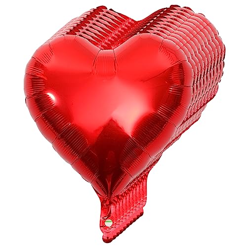 ULTECHNOVO 10Stücke Herz Folienballons Rote Luftballons für Valentinstag Hochzeiten Geburtstagsfeiern und Feiertagsdekoration Leicht Anzubringen Schaffen eine Fröhliche von ULTECHNOVO