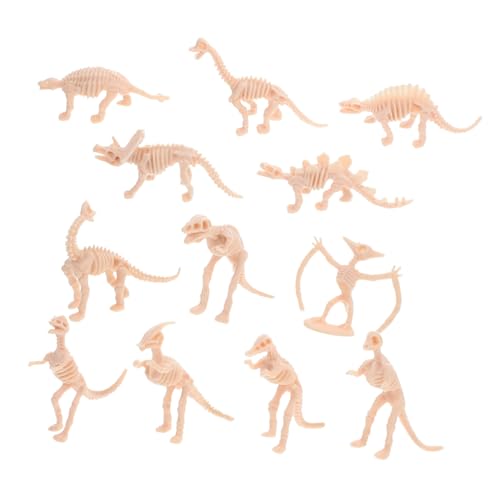 ULTECHNOVO 12 Stück Teiliges Dinosaurier Skelett Modell aus Kunststoff Pädagogisches Archäologie für Detailgetreue Dino Knochen zum Zusammenbauen und Sandbox Spiel Sichere Deko für Dino ULTECHNOVO 12 Stück Teiliges Dinosaurier Skelett Modell aus Kunststoff Pädagogisches Archäologie für Detailgetreue Dino Knochen zum Zusammenbauen und Sandbox Spiel Sichere Deko für Dino von ULTECHNOVO