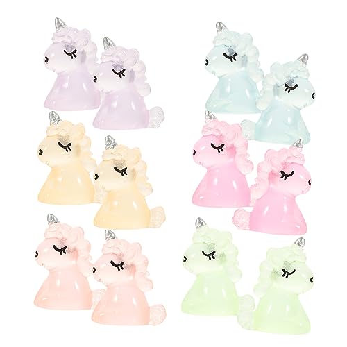ULTECHNOVO 12Stücke Leuchtendes Einhorn Einhorn Ornament Nachtlichter für Kreative DIY Szenarien Auto und Raumdekoration Kinderzimmer ULTECHNOVO 12Stücke Leuchtendes Einhorn Einhorn Ornament Nachtlichter für Kreative DIY Szenarien Auto und Raumdekoration Kinderzimmer von ULTECHNOVO
