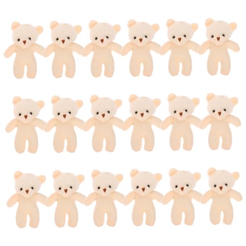 ULTECHNOVO 18-Teiliges Mini-Bärenspielzeug – 4 3 Zoll Große Gefüllte Kleine Bärenpuppe Große Weiche Mini-Stoffbären Geschenk für Mädchen Und Frauen – Kleine Plüschbären für Selbstgemachte von ULTECHNOVO