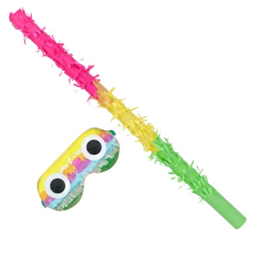 ULTECHNOVO 1Satz Pinata mit Schlagstock und Augenbinde für Geburtstagsfeiern Robustes und Leichtes Partyspielzeug für Erwachsene für Karneval und Feste ULTECHNOVO 1Satz Pinata mit Schlagstock und Augenbinde für Geburtstagsfeiern Robustes und Leichtes Partyspielzeug für Erwachsene für Karneval und Feste von ULTECHNOVO