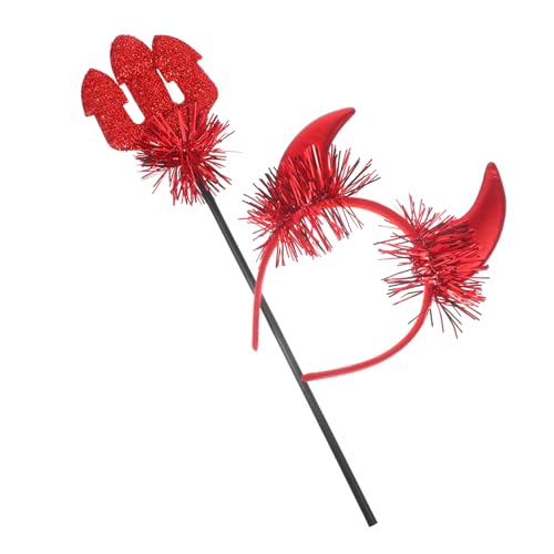 ULTECHNOVO 1Satz Teufel Kostüm Set mit Haarreif und Teiliges Halloween Cosplay Zubehör für Partys Langlebig für Teufelspartys und Karneval ULTECHNOVO 1Satz Teufel Kostüm Set mit Haarreif und Teiliges Halloween Cosplay Zubehör für Partys Langlebig für Teufelspartys und Karneval von ULTECHNOVO