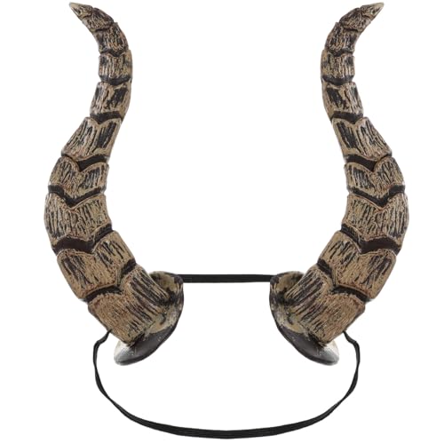 ULTECHNOVO 1pcs Tiersimulation Horn Stirnband, Dunkelbraun, Silikon, Kopfschmuck für Halloween, Festival, Tanzparty, Cosplay ULTECHNOVO 1pcs Tiersimulation Horn Stirnband, Dunkelbraun, Silikon, Kopfschmuck für Halloween, Festival, Tanzparty, Cosplay von ULTECHNOVO
