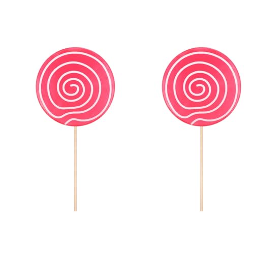 ULTECHNOVO 2 Große Simulations-Lolli-Requisiten: Rosafarbenes Künstliches Lolli-Modell Geeignet Für Fotografie Partys Und Kinderspiele ULTECHNOVO 2 Große Simulations-Lolli-Requisiten: Rosafarbenes Künstliches Lolli-Modell Geeignet Für Fotografie Partys Und Kinderspiele von ULTECHNOVO