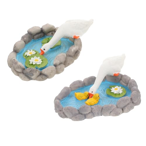 ULTECHNOVO 2 Miniatur-feengarten-Dekoration: Kleine Gans- Und Teichfigur – DIY-feengarten-Ornament Für Balkon, Rasen Und Wohnzimmer ULTECHNOVO 2 Miniatur-feengarten-Dekoration: Kleine Gans- Und Teichfigur – DIY-feengarten-Ornament Für Balkon, Rasen Und Wohnzimmer von ULTECHNOVO