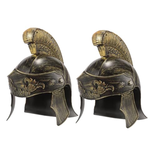 ULTECHNOVO 2 Stück Kopf Bedeckung Hut Römischer Soldat Kostüm Spartanisches Kostüm Für Männer Mittelalterliches Zubehör Gladiatorkostüm Männer Kostüm Römischer Golden Plastik ULTECHNOVO 2 Stück Kopf Bedeckung Hut Römischer Soldat Kostüm Spartanisches Kostüm Für Männer Mittelalterliches Zubehör Gladiatorkostüm Männer Kostüm Römischer Golden Plastik von ULTECHNOVO