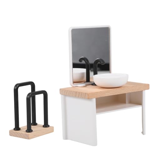 ULTECHNOVO 2 Stück Puppenzimmer-Badezimmerdekorationen Mini klein Möbel simulieren Möblierung Puppenhausdecke Puppenhausbeleuchtung Doll House Tischmatte Puppenregal Holz ULTECHNOVO 2 Stück Puppenzimmer-Badezimmerdekorationen Mini klein Möbel simulieren Möblierung Puppenhausdecke Puppenhausbeleuchtung Doll House Tischmatte Puppenregal Holz von ULTECHNOVO