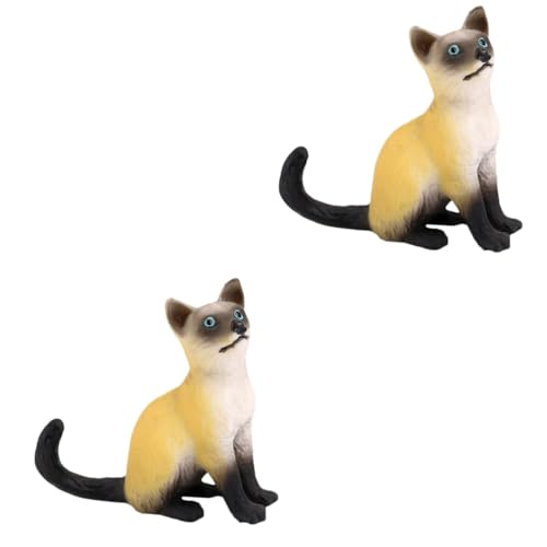 ULTECHNOVO 2 Stück Siamese -katzenspielzeug Realistisches Katzenspielzeug Statue Der Siamesischen Katze Katzenfigurenmodell Siamesische Katze Lebensechte Katze Plastik ULTECHNOVO 2 Stück Siamese -katzenspielzeug Realistisches Katzenspielzeug Statue Der Siamesischen Katze Katzenfigurenmodell Siamesische Katze Lebensechte Katze Plastik von ULTECHNOVO