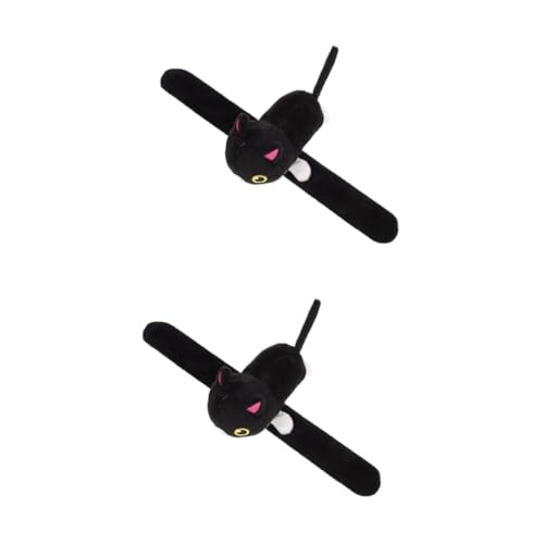 ULTECHNOVO 2 Stück Tierisches Slap Armband Plüsch Klatscharmband für Kindergeburtstage Partys und Dekorationen Sicheres Niedliches Design für Themenpartys und Mitgebsel von ULTECHNOVO