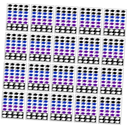 ULTECHNOVO 20 Blatt Abschlusskappenaufkleber Grad-Hut-Aufkleber Abschlussetikettenaufkleber Grad-Cap-Label Hüte Abschlussbezeichnungen Schüttgut Abgänger Beschichtetes Papier ULTECHNOVO 20 Blatt Abschlusskappenaufkleber Grad-Hut-Aufkleber Abschlussetikettenaufkleber Grad-Cap-Label Hüte Abschlussbezeichnungen Schüttgut Abgänger Beschichtetes Papier von ULTECHNOVO