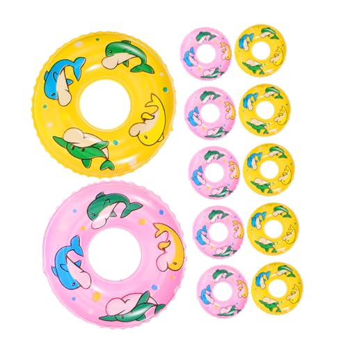 ULTECHNOVO 20 Stück Delphin -Schwimmring -Ornamente Schwebend Kreis Mini aufblasbar Schwimmringe für Puppen Schüttgut klein Cartoon-Mini-Schwimmringe Foto -Requisiten Plastik ULTECHNOVO 20 Stück Delphin -Schwimmring -Ornamente Schwebend Kreis Mini aufblasbar Schwimmringe für Puppen Schüttgut klein Cartoon-Mini-Schwimmringe Foto -Requisiten Plastik von ULTECHNOVO