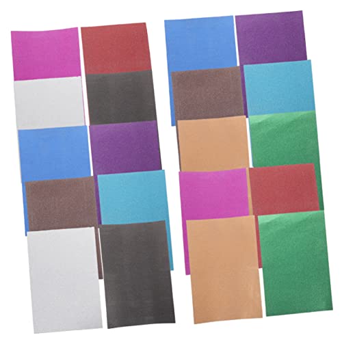 ULTECHNOVO 20Stücke Glitzerpapier Selbstklebende Bastelblätter Bunten Farben für Kinderhandwerk Scrapbooking und Party Dekoration Kleber ULTECHNOVO 20Stücke Glitzerpapier Selbstklebende Bastelblätter Bunten Farben für Kinderhandwerk Scrapbooking und Party Dekoration Kleber von ULTECHNOVO