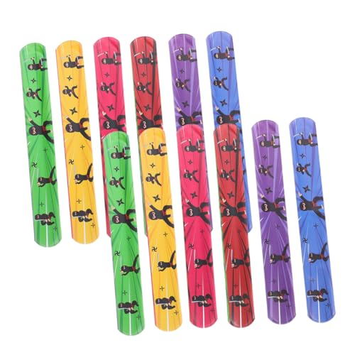 ULTECHNOVO 24 Stück Pat-Ring-Armband Goodie-Bags-Füller für Halloween-Party begünstigt Masse Halloween-Preise Armband Ninja-Geburtstagszubehör Bowling Ninjas PVC ULTECHNOVO 24 Stück Pat-Ring-Armband Goodie-Bags-Füller für Halloween-Party begünstigt Masse Halloween-Preise Armband Ninja-Geburtstagszubehör Bowling Ninjas PVC von ULTECHNOVO