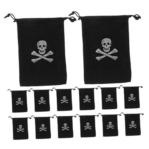 ULTECHNOVO 24 Stück Piraten-Aufbewahrungstasche Piraten-Münzenbeutel Piraten-Goodie-Bags Piraten-Thementaschen Piratenbeutel Piratentaschen Polyester Black ULTECHNOVO 24 Stück Piraten-Aufbewahrungstasche Piraten-Münzenbeutel Piraten-Goodie-Bags Piraten-Thementaschen Piratenbeutel Piratentaschen Polyester Black von ULTECHNOVO