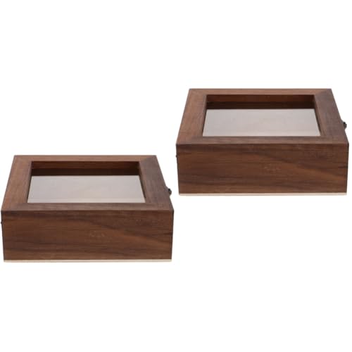 ULTECHNOVO 2St Muster Vitrine Modell Vitrine Wand Vitrine Etui Vitrine mit Rahmen aus Jersey Vintage Holzbox Schaukasten für Insekten Probenvitrine Schmetterlinge Vitrine Acryl Light Brown ULTECHNOVO 2St Muster Vitrine Modell Vitrine Wand Vitrine Etui Vitrine mit Rahmen aus Jersey Vintage Holzbox Schaukasten für Insekten Probenvitrine Schmetterlinge Vitrine Acryl Light Brown von ULTECHNOVO