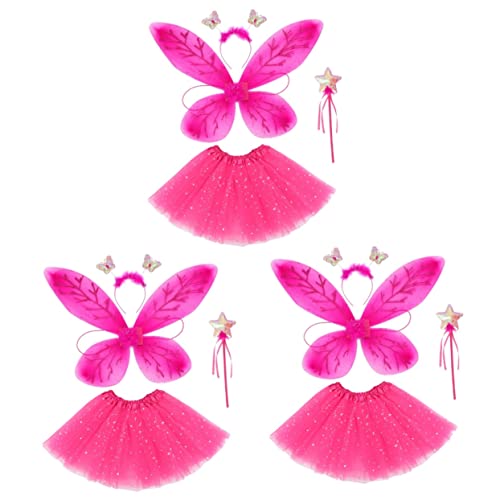 ULTECHNOVO 3 Sätze Schmetterlingsflügel eingestellt Ballettröckchen Schmetterlings-Stirnband Feenflügel funkelnd Mädchen-Outfit Schmetterlingskostüm Schmetterlinge Cosplay Rock Stoff ULTECHNOVO 3 Sätze Schmetterlingsflügel eingestellt Ballettröckchen Schmetterlings-Stirnband Feenflügel funkelnd Mädchen-Outfit Schmetterlingskostüm Schmetterlinge Cosplay Rock Stoff von ULTECHNOVO