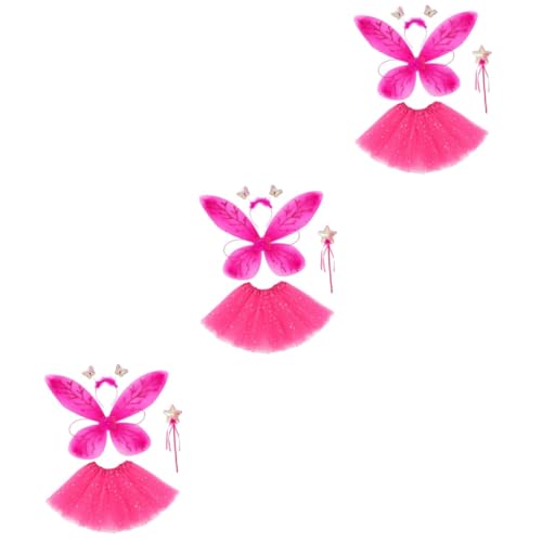 ULTECHNOVO 3 Sätze Schmetterlingsflügel eingestellt Feenflügel Feenkostüm, Feenflügel Kostüm für Mädchen Mädchen-Outfit Mädchenröcke Flügel für Mädchen Butterfly Hair Accessoires Stoff ULTECHNOVO 3 Sätze Schmetterlingsflügel eingestellt Feenflügel Feenkostüm, Feenflügel Kostüm für Mädchen Mädchen-Outfit Mädchenröcke Flügel für Mädchen Butterfly Hair Accessoires Stoff von ULTECHNOVO