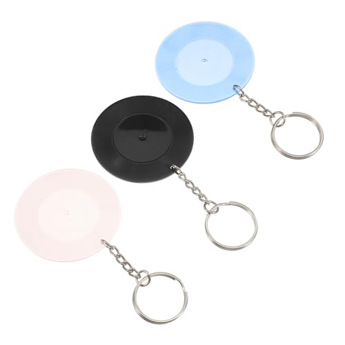 ULTECHNOVO 3 Stück Schallplatten Untersetzer Schlüsselanhänger Für Männer Musik Party Geschenkbecher Mini Musik Schlüsselanhänger Retro Schlüsselanhänger Musik Schlüsselanhänger von ULTECHNOVO