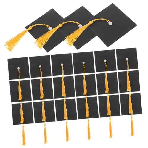 ULTECHNOVO 30 Stück Doktorhutkuchen Dekoration Party Mini-Hüte Mini-Abschlusskappenverzierung Abschluss begünstigt kleine Abschlusskappen Abschlussdekor Abschlussmütze Polyester Schwarz ULTECHNOVO 30 Stück Doktorhutkuchen Dekoration Party Mini-Hüte Mini-Abschlusskappenverzierung Abschluss begünstigt kleine Abschlusskappen Abschlussdekor Abschlussmütze Polyester Schwarz von ULTECHNOVO