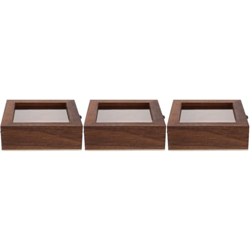 ULTECHNOVO 3St Muster Vitrine Uhrenboxen Vitrine mit Rahmen aus Jersey Shadowbox Vitrine Etui Vintage Holzbox Schaukasten für Insekten Schattenboxen Boxen zur Aufbewahrung Acryl Light Brown ULTECHNOVO 3St Muster Vitrine Uhrenboxen Vitrine mit Rahmen aus Jersey Shadowbox Vitrine Etui Vintage Holzbox Schaukasten für Insekten Schattenboxen Boxen zur Aufbewahrung Acryl Light Brown von ULTECHNOVO