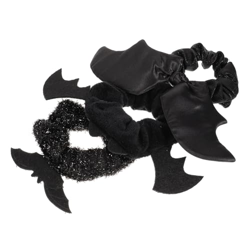 ULTECHNOVO 3Stücke Halloween Haargummis für Frauen Elastische Pferdeschwanzhalter mit Bat Design Haarschmuck für Festliche Anlässe für Halloween Dekoration ULTECHNOVO 3Stücke Halloween Haargummis für Frauen Elastische Pferdeschwanzhalter mit Bat Design Haarschmuck für Festliche Anlässe für Halloween Dekoration von ULTECHNOVO